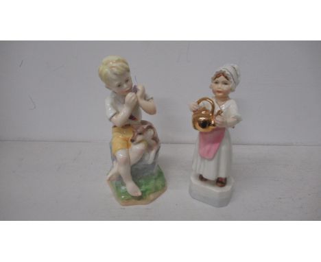 Two Royal Worcester 51 figures - 15cm and 16cm 