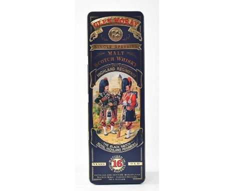 GLEN MORAY; a sixteen-year single Speyside malt Scotch whisky, matured in oak barrels, in A 'Scotland's Historic Highland Reg