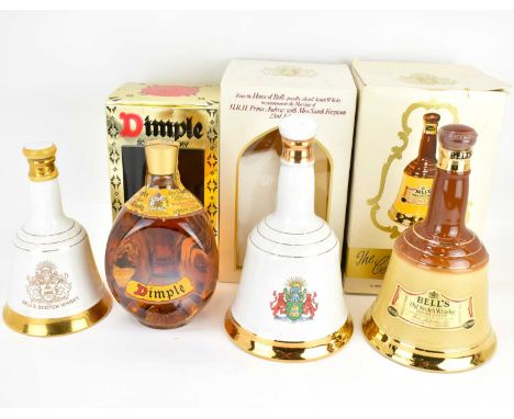 BELLS; three commemorative Scotch whiskies, comprising Prince William of Wales, 50cl, 40%, Prince Andrew and Miss Sarah Fergu