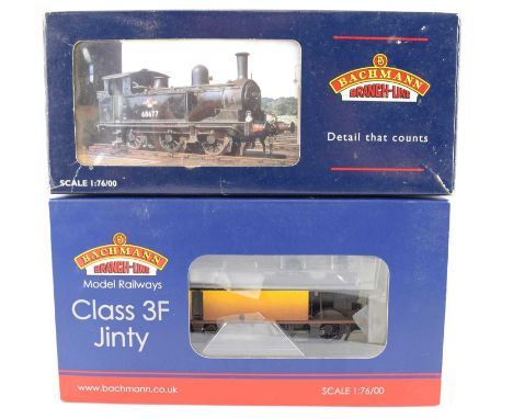 BACHMANN; two boxed locomotives comprising, 31-057, J 72 Tank LNER plain black 8693, 1:76 scale OO gauge, and 32-225K class 3