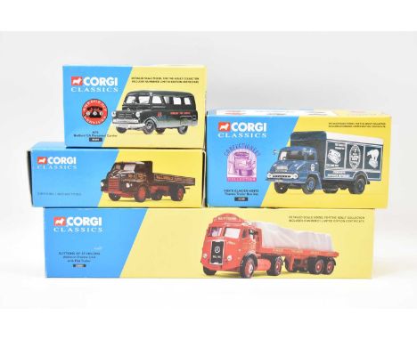CORGI; four boxed diecast vehicles from the Classics Range comprising 20001 Bedford S Type Drop Side Lorry, 30308 Fox's Glaci