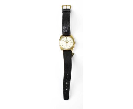 OMEGA; a 'Constellation' automatic chronometer wristwatch, the silvered dial set with minute markers and gilt hour batons, co