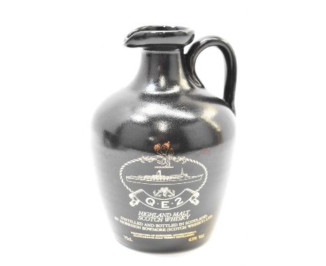 QEII; a Highland malt Scotch whisky, distilled and bottled in Scotland by Morrison Bowmore, 75cl, 43%vol, in stone flagon and