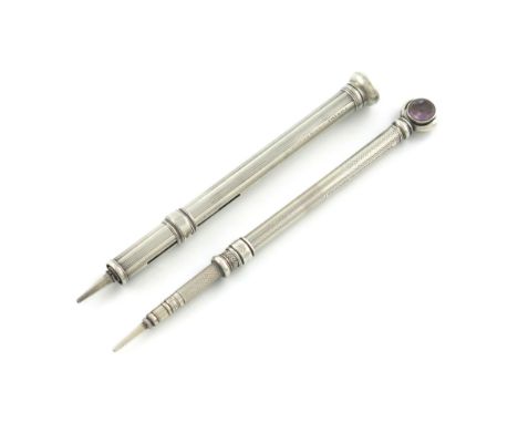 A George IV silver Everpointed pencil, by Sampson Mordan, London circa 1823-24, also marked 'S. Mordan &amp; Co. Patent', ree
