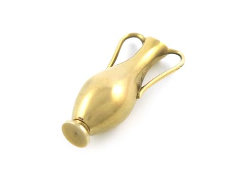 A Victorian novelty silver-gilt pencil, by S. Mordan and Co, modelled as a two-handled vase, length 4.2cm. Provenance: The KB
