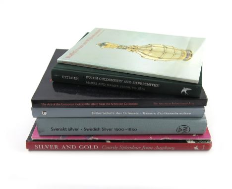 Seven volumes on Foreign silver, comprising: Citroen, K. Dutch Goldsmiths and Silversmiths' Marks and Names Prior to 1812, 19