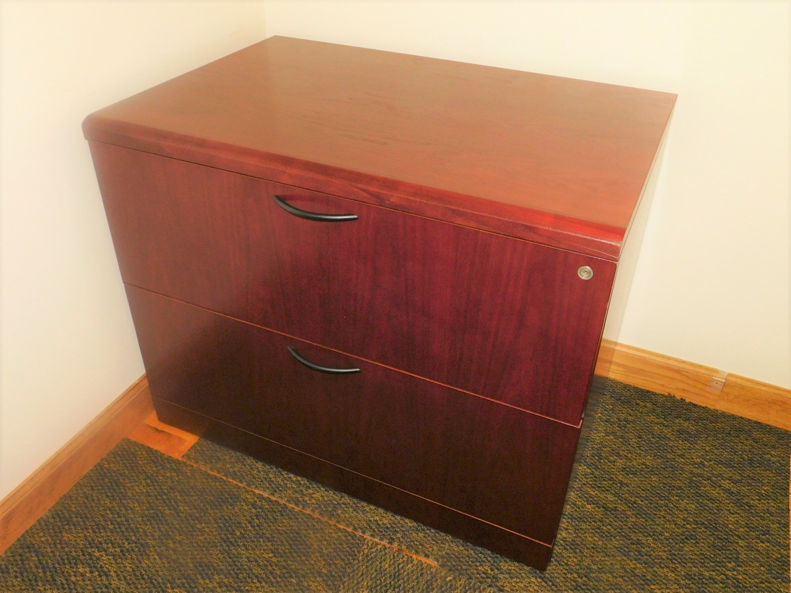 Steelcase 2 drawer lateral file matching the desk