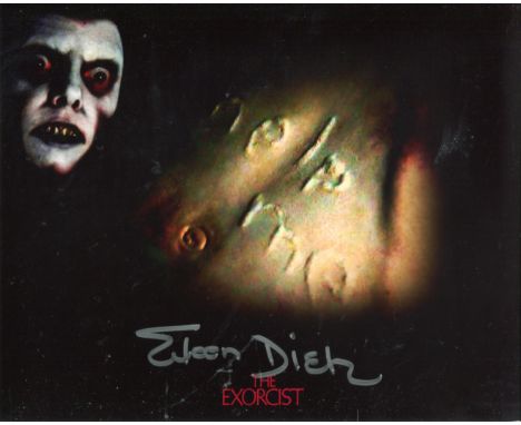 The Exorcist 8x10 horror movie photo signed by actress Eileen Dietz who played the demon in this iconic film. All autographs 