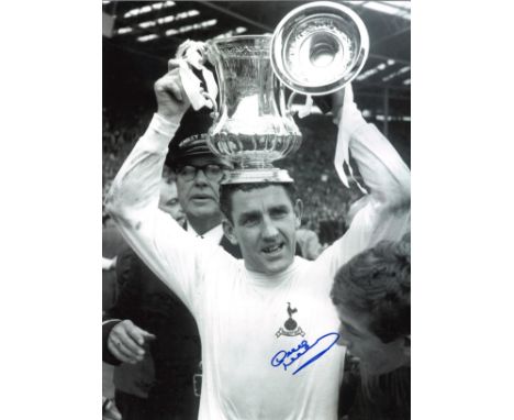 Dave Mackay Tottenham Signed 16 x 12 inch football photo. All autographs come with a Certificate of Authenticity. We combine 