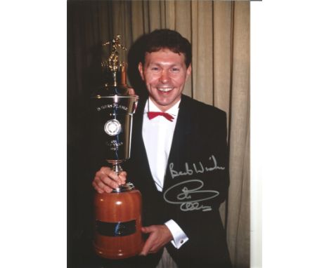 Clive Allen Tottenham Signed 12 x 8 inch football photo. All autographs come with a Certificate of Authenticity. We combine p