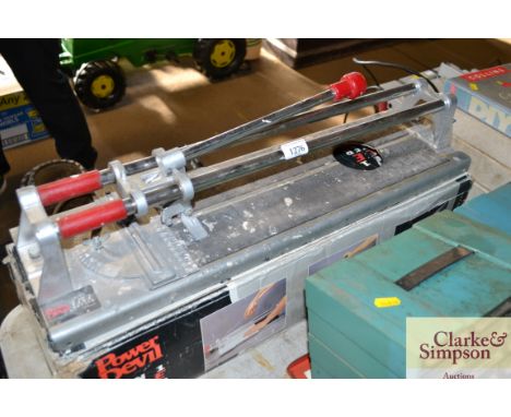 A Power Devil 3-in-1 tile cutter