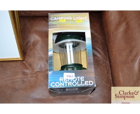 A camping remote controlled light