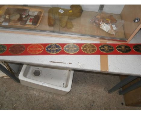 10 steam engine rally placques