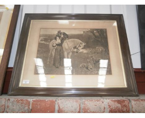 framed black and white print
