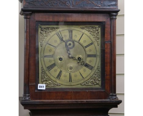 James Jorden of Chatham. A George III oak eight day longcase clock, with date aperture, H.204cm