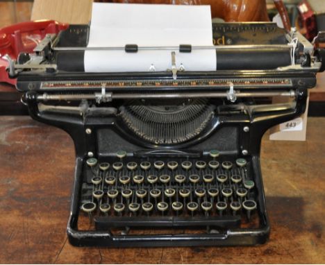 A 1930's Underwood typewriter