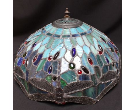 A Tiffany style dragonfly lamp shade.
