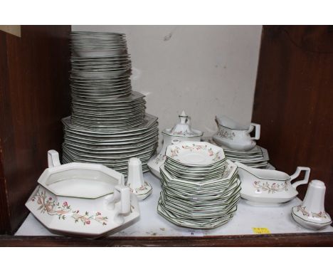 SECTION 7 & 8.  A large quantity of 'Johnson Brothers' china in the 'Eternal Beau' pattern, comprising of a dinner, coffee an