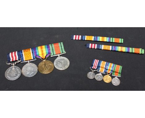 A WWI Medal group to 576624 Private R. Webster 17 / London Regiment. Comprising the George V medal for Bravery in the Field, 