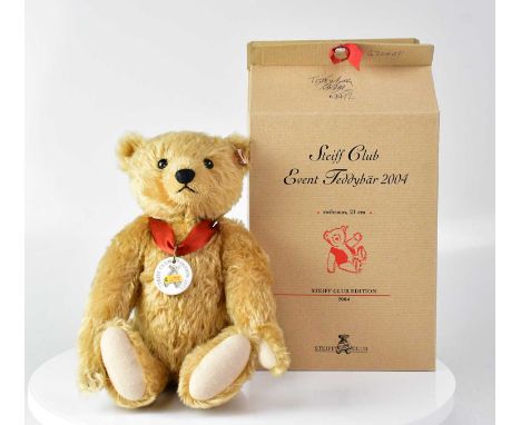 STEIFF; a German collectors' bear, 'Club Edition 2004', no. EAN420443, height 21cm, with white tag, button ear, and box.Condi