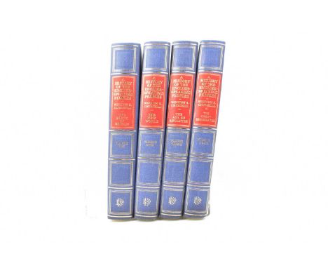 WINSTON S. CHURCHILL, A HISTORY OF THE ENGLISH-SPEAKING PEOPLES; four volumes of first editions comprising Volume 1 'The Birt