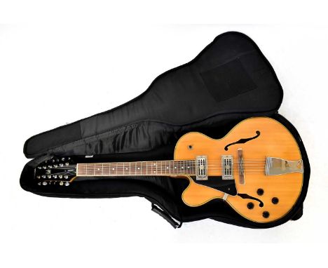 ALDEN; a Dorchester-12 twelve-string semi-acoustic guitar, in soft carry case.Condition Report: - Please note that this lot i