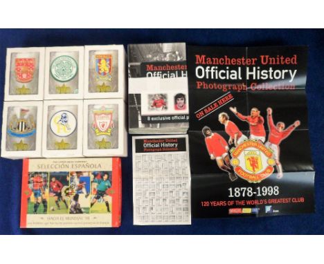 Trade cards, Football, Futera, 6 boxed Fans Selection sets for Arsenal, Aston Villa, Celtic, Chelsea, Liverpool &amp; Newcast