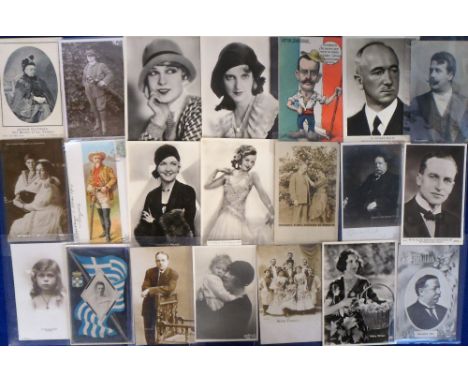 Postcards, Personalities, a collection of approx. 60 cards with several RP's, Leaders, Politicians, Royalty, Composers, Russi