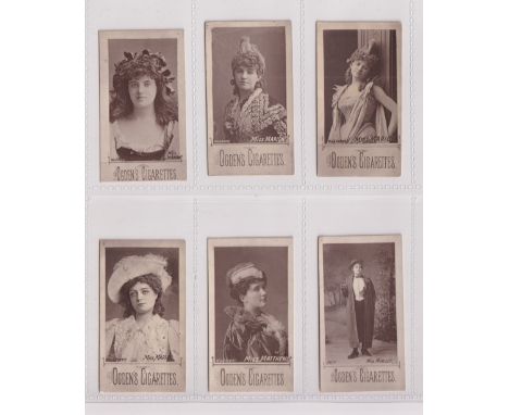 Cigarette cards, Ogden's, Actresses, Woodburytype, 6 cards, Ogden's ref book, item no 13, numbers referred to are picture ref