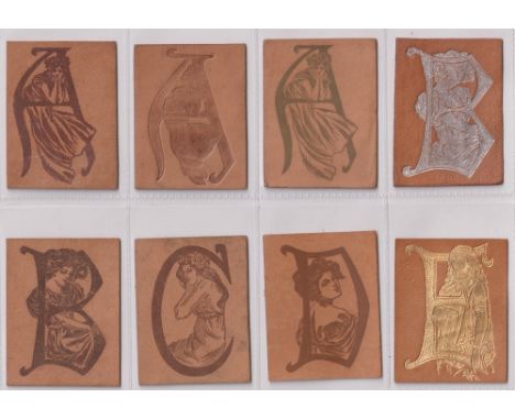 Leathers, USA, ATC Girls (Alphabet background) (21/26, missing K, M, R, S &amp; W, plus 17 variations) (some with small glue 