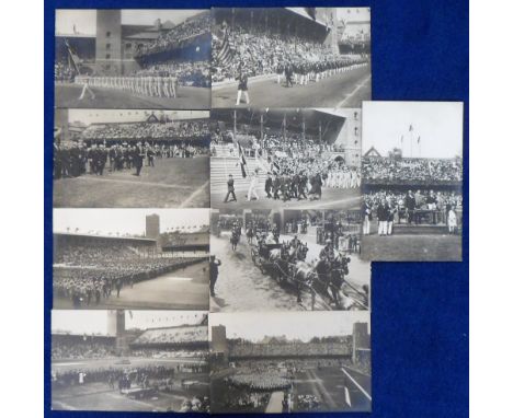 Postcards, Olympics, Stockholm 1912, RP's, nine Official Issues, all relating to opening &amp; closing ceremonies inc. team p