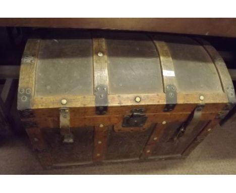 19th. C. dome topped trunk.