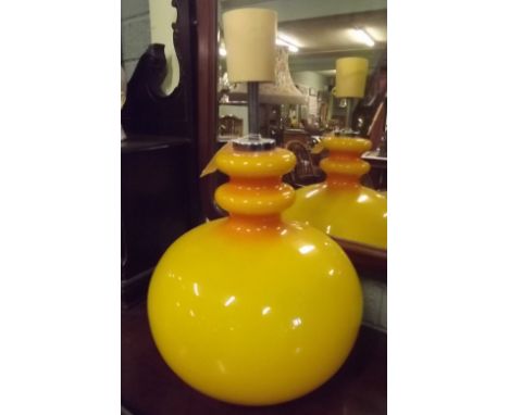 1960's Retro yellow lamp. 