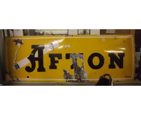Original SWEET AFTON enamel sign. 