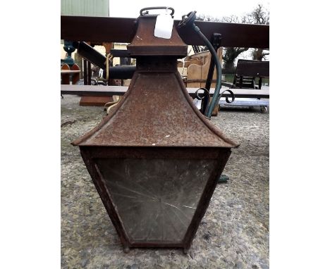 19th. C. tinplate lantern originally from a mill outside Cootehill Co Cavan. 