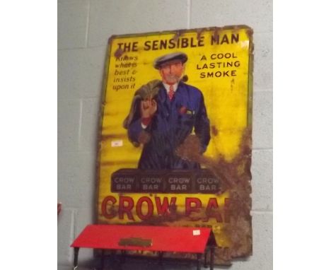 Original THE SENSIBLE MAN enamel sign. 