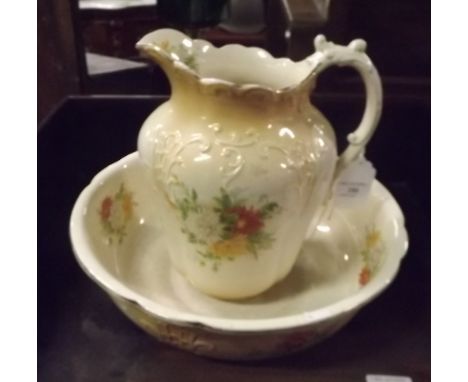 Victorian jug and basin set.