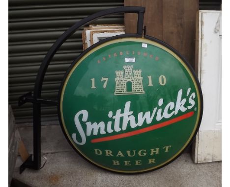 SMITHWICK'S light up advertising sign. 
