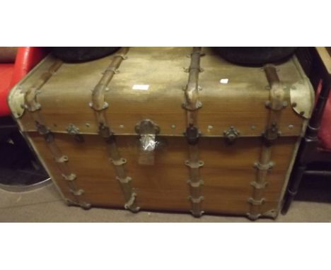 19th. C. travel trunk. 