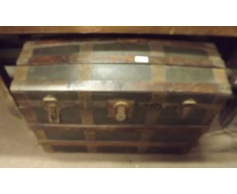 19th. C. dome topped trunk. 