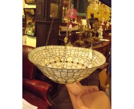 Large Tiffany style lamp shade. 