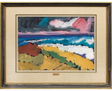 (1912 Königsberg/Ostpreußen - 1988 Wulfsdorf bei Lübeck)"Bei Kampen, Sylt". OriginaltitelIntensiv leuchtendes, farbenfrohes, 