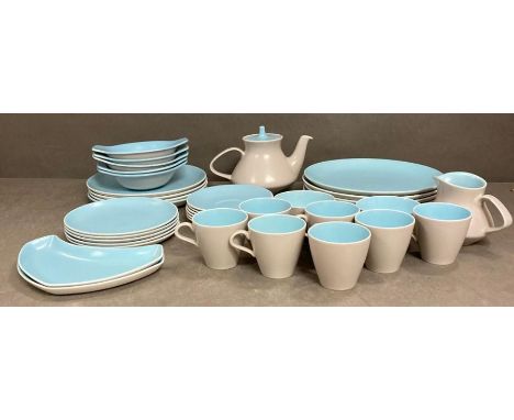 A Poole pottery dinner service