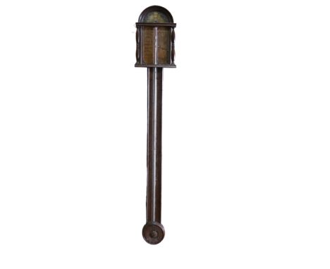 A 19th century mahogany-cased stick barometer, by George Snaith of Wigton, length 93cm 