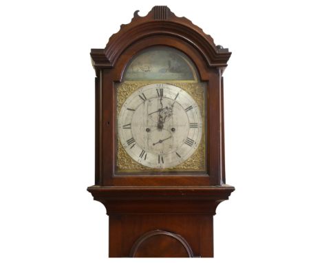 18th century mahogany 8-day longcase clock, dial signed William Carter Junior of Southwark 