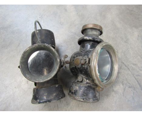 A King of the Road lamp and a Powell &amp; Hanmer lamp