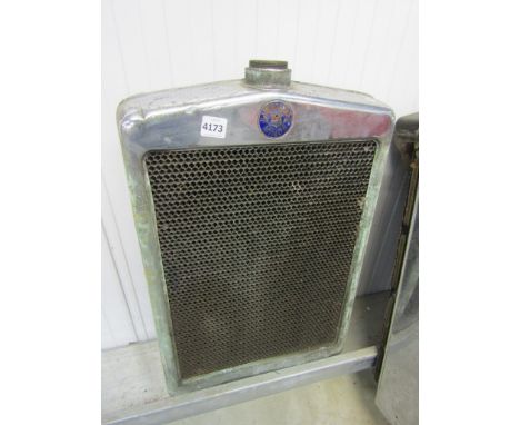 A vintage Morris grille and radiator 