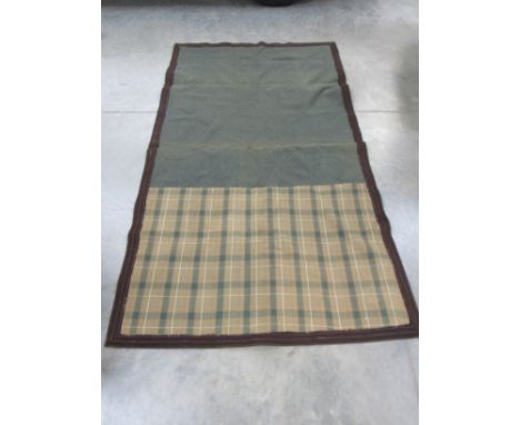 A vintage open car blanket, some age related damage