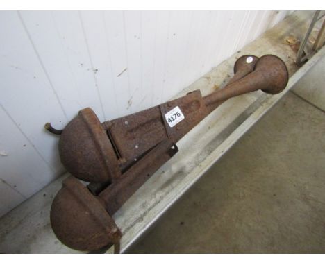 Two vintage horns