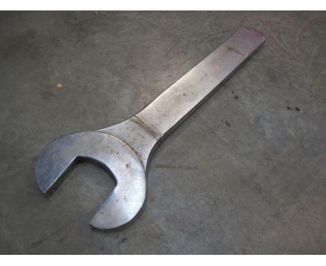 A large chromed King Dick display spanner
